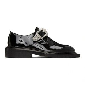 Martine Rose Patent Shoom Loafers 37 W7 Black New